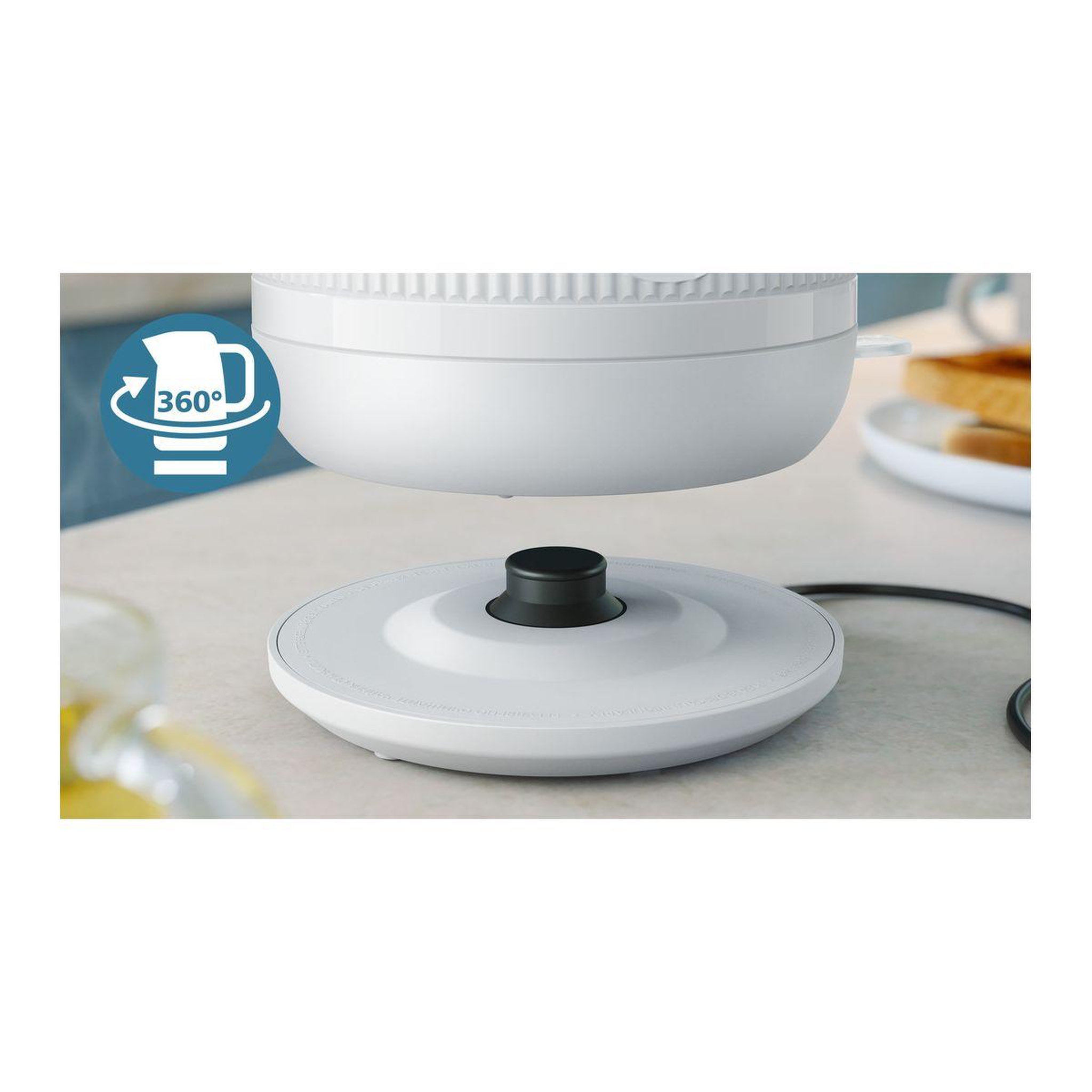 Voir la diapositive 5 : Philips Bouilloire hd9411/00 bouilloire électrique blanche série 3000 1.7l, 2200w