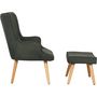 Voir la diapositive 4 : Habitat et Jardin Fauteuil style scandinave tissu  Odense  - 1 place - Gris foncé