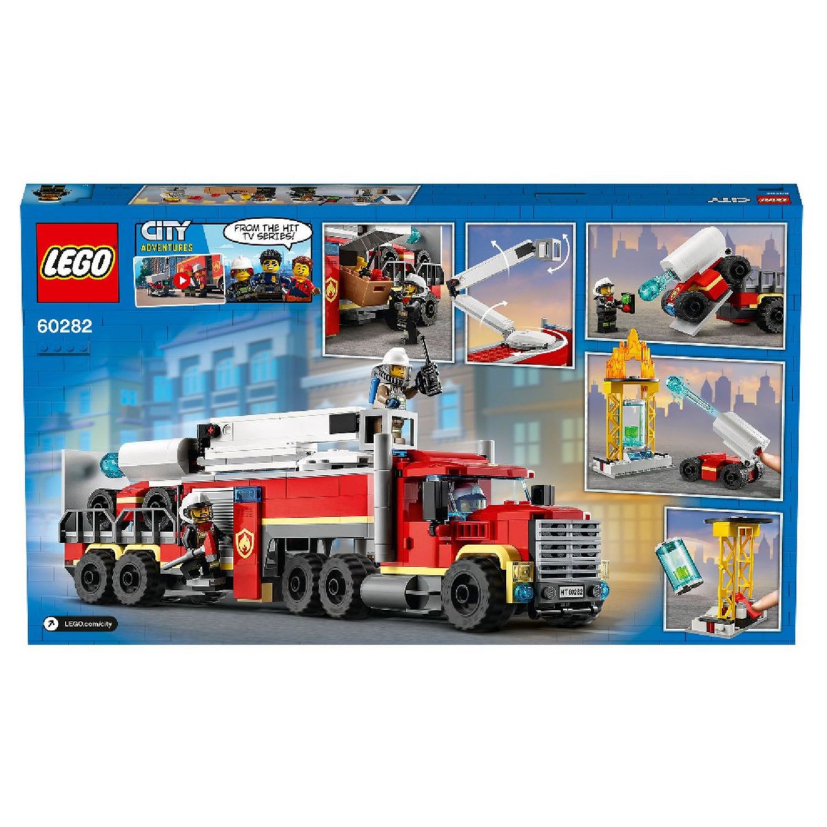 LEGO City 60282 - L&rsquo;unité de commandement des pompiers 