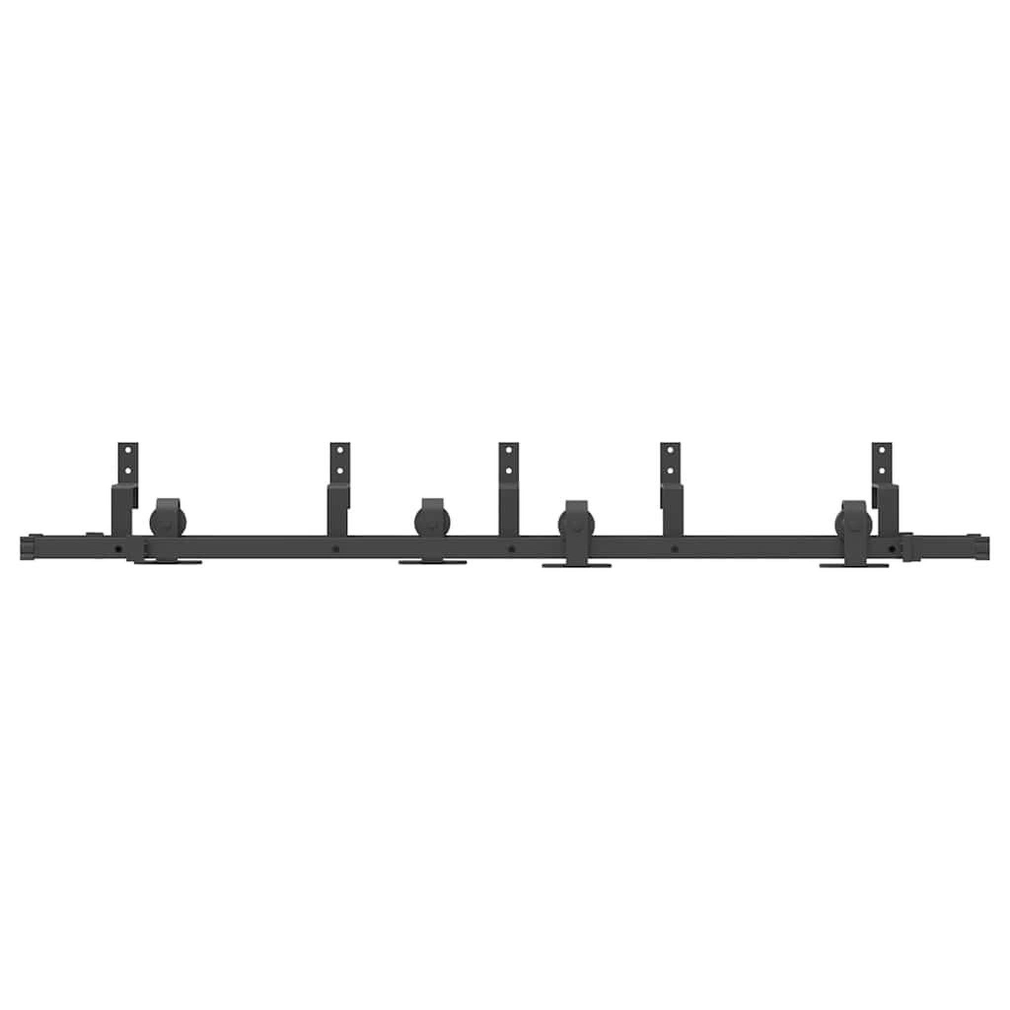 Voir la diapositive 5 : VIDAXL Kit de quincaillerie de porte coulissante 183 cm Acier Noir
