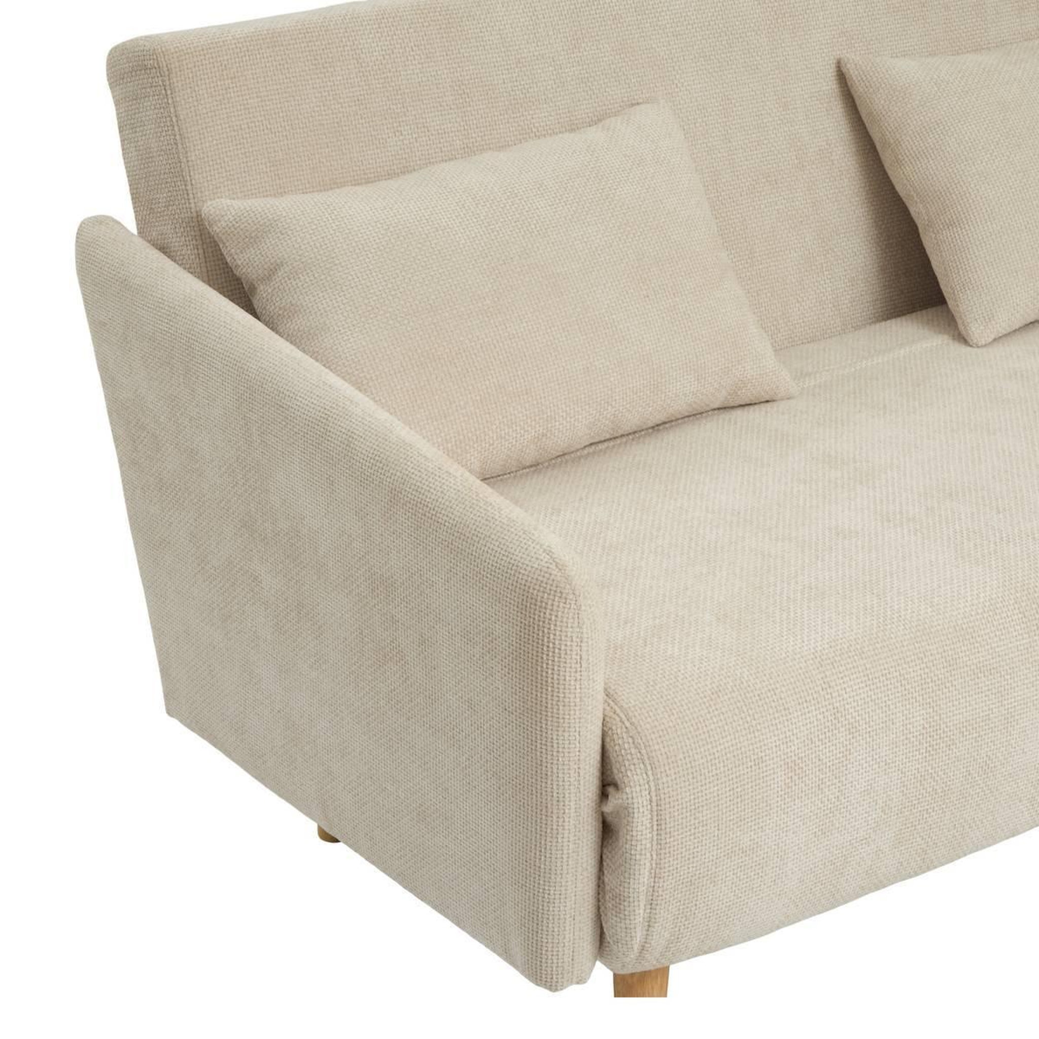 Voir la diapositive 6 : Paris Prix Canapé convertible 2 places  milo  155cm ivoire
