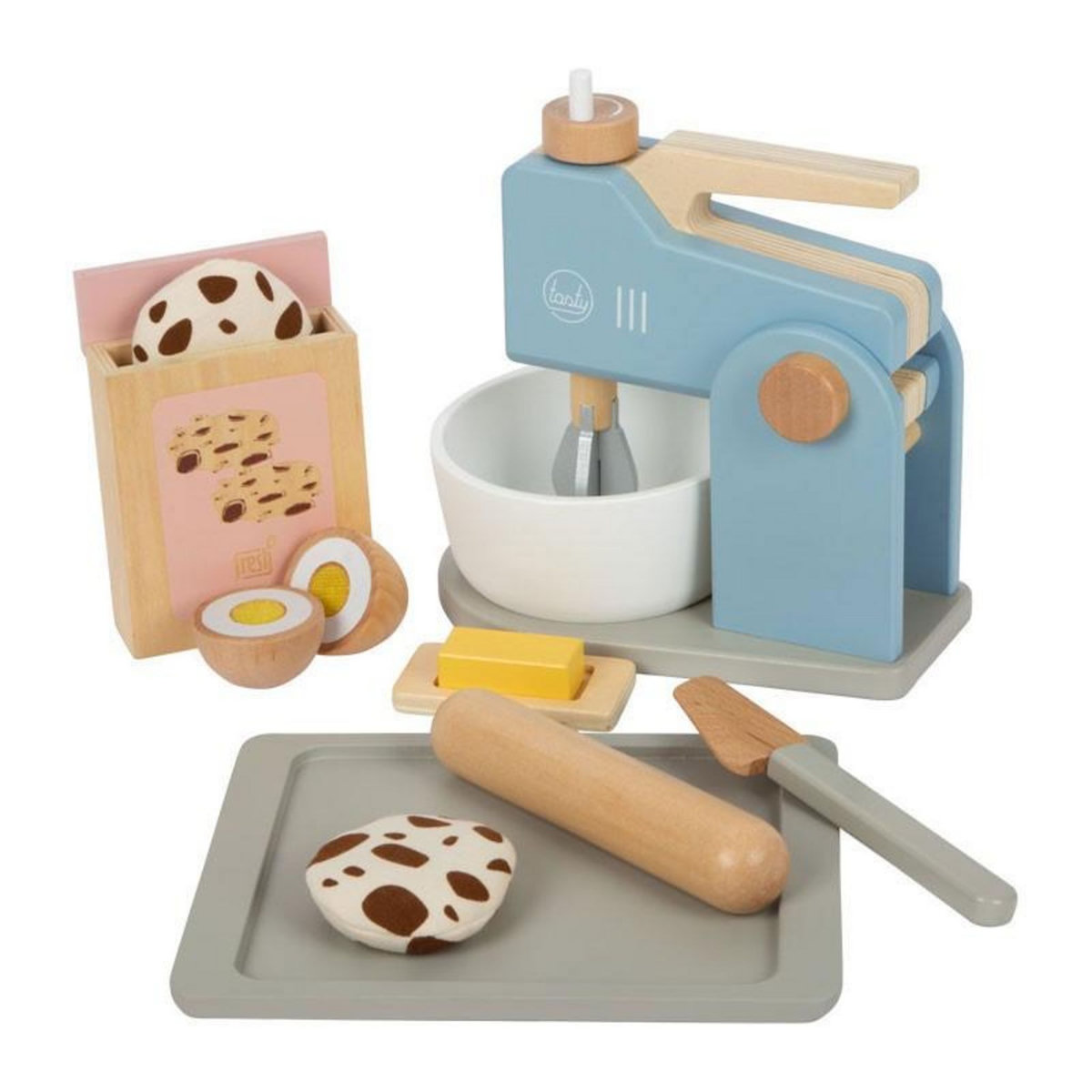SMALL FOOT Small Foot - Wooden Mixer Set, 12 pcs. 12248