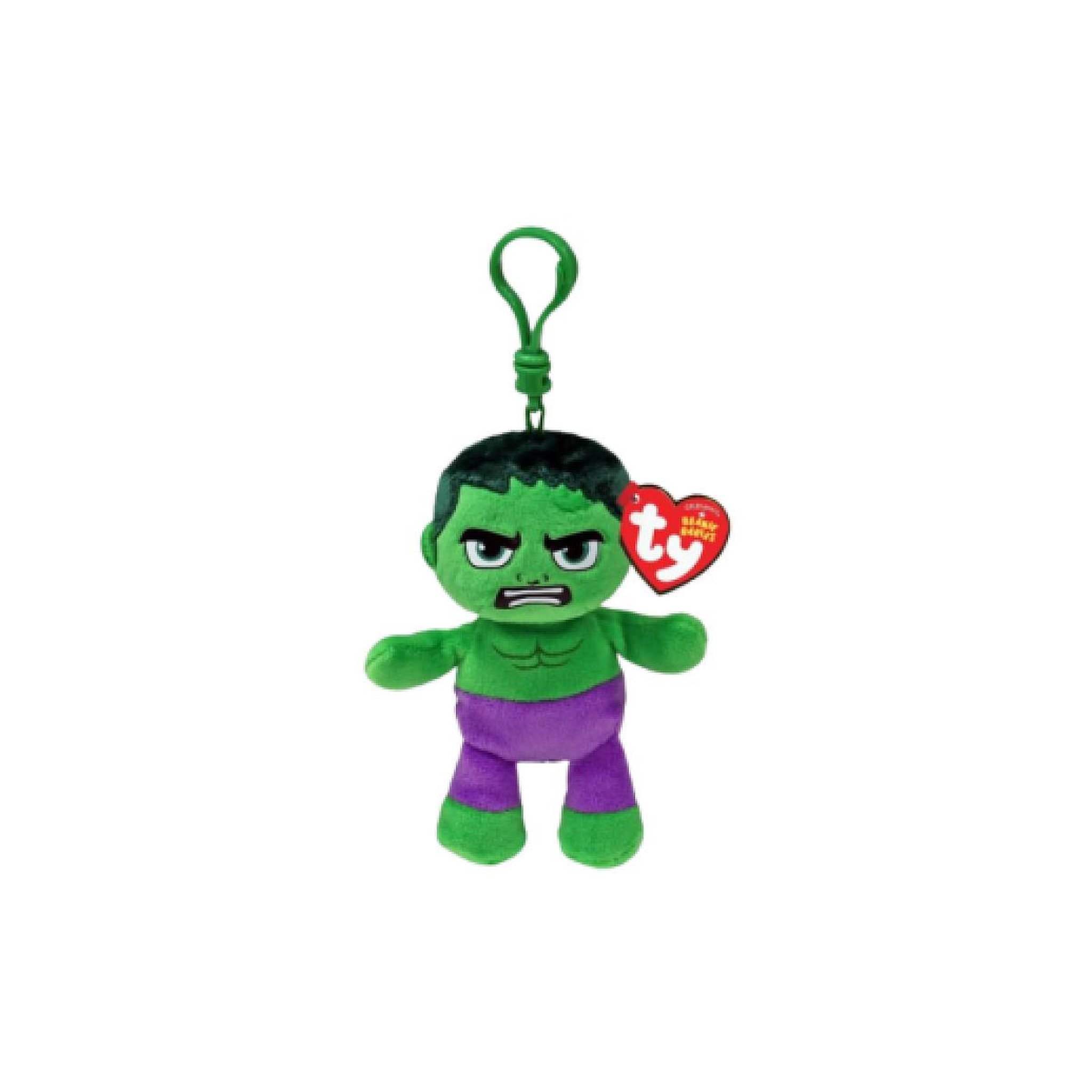 Ty Porte clé peluche - Hulk vert