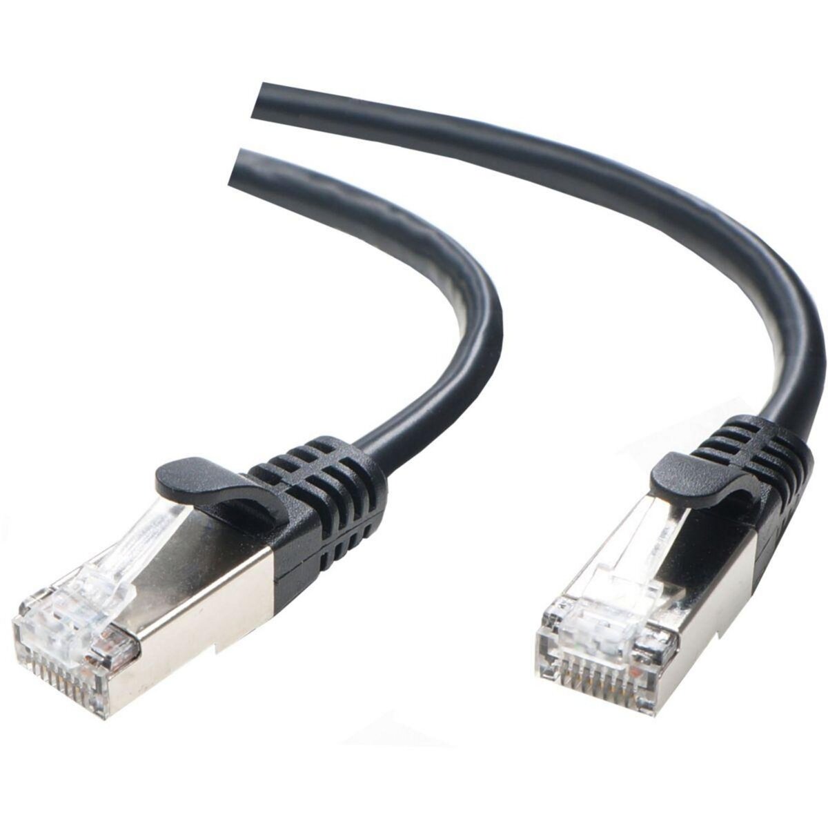 ESSENTIEL B Câble Ethernet 2M Droit CAT6E noir pas cher 