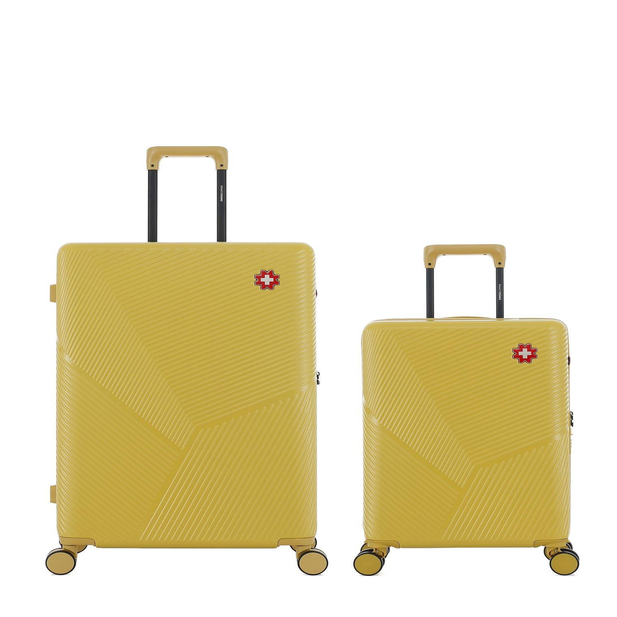 SWISS KOPPER Lot de 2 Valises Rigides Grand Format et Cabine FRIBOURG