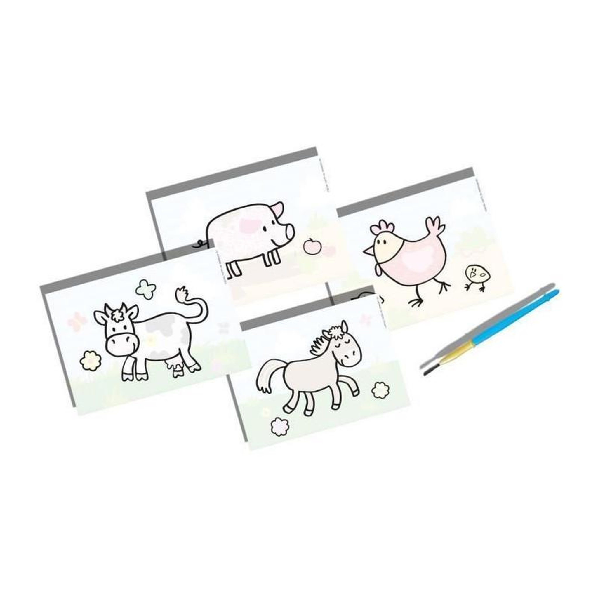 Voir la diapositive 4 : SES Creative Peinture magique : Animaux de la ferme
