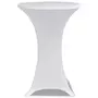 VIDAXL Housses elastiques de table Ø 60 cm Blanc 2 pcs