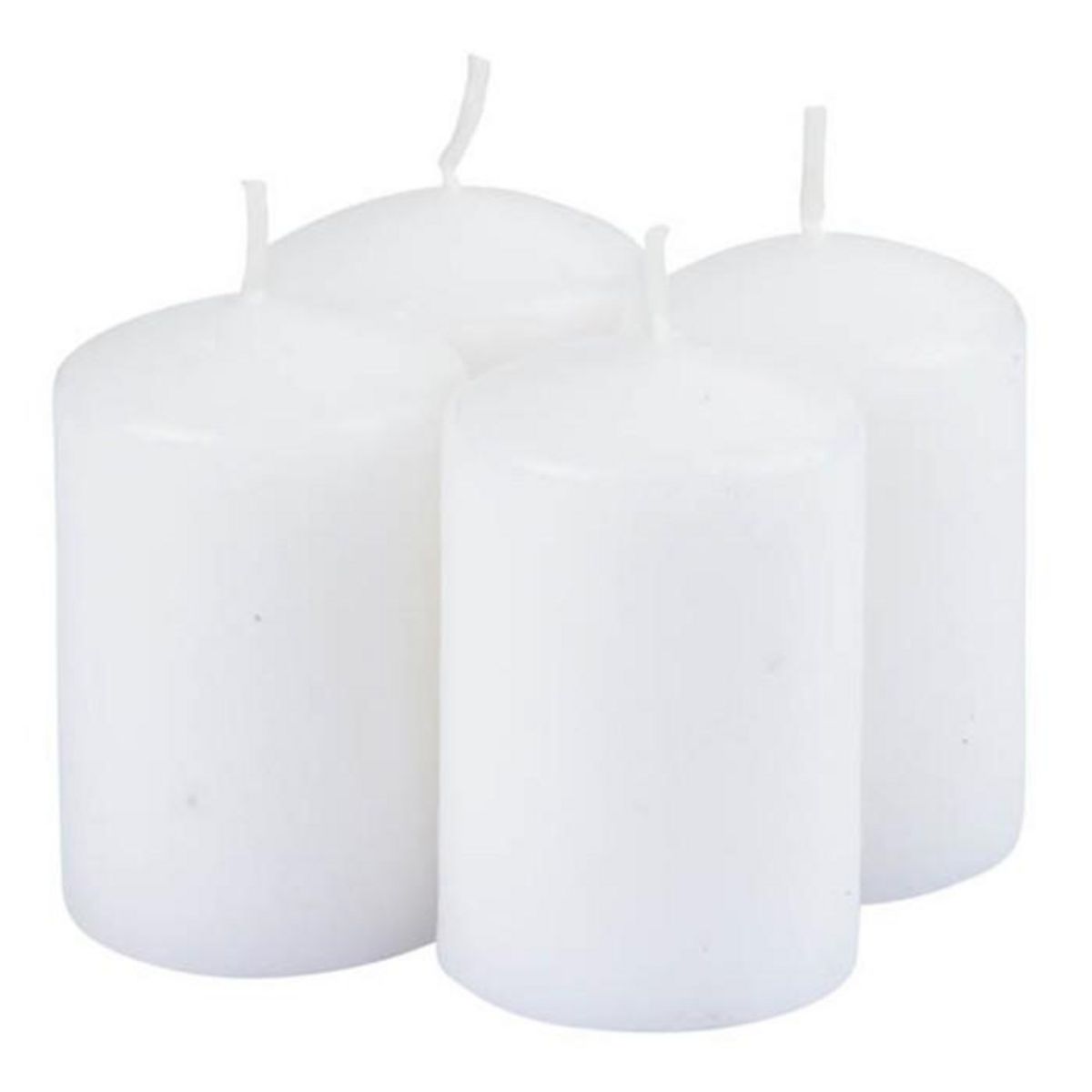 Paris Prix Lot de 4 Bougies Pilier  Essentiel II  6cm Jasmin