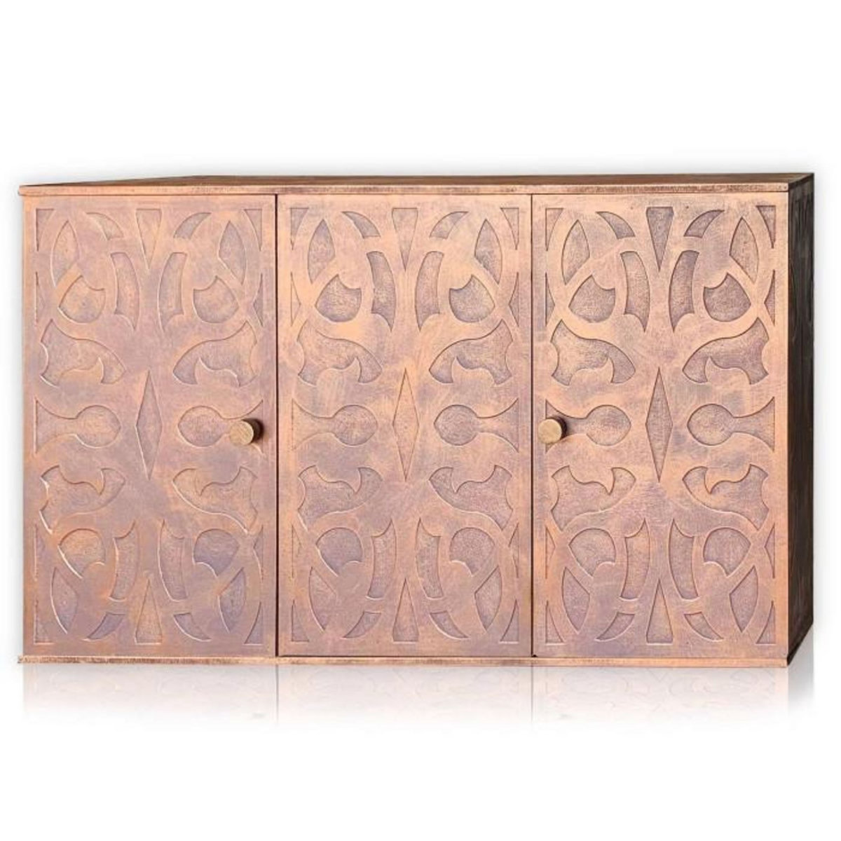 Paris Prix Buffet en Bois Sculpté  Malarmé  120cm Cuivre