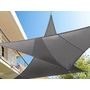 Voir la diapositive 3 : HESPERIDE Voile d'ombrage triangulaire 2 x 2 x 2 m Curacao - Gris - Hespéride