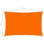 VIDAXL Voile de parasol Tissu Oxford rectangulaire 2,5x5 m Orange