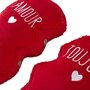 Voir la diapositive 5 : Paris Prix Coussin Déco Détachable  Cœur  35x40cm Rouge