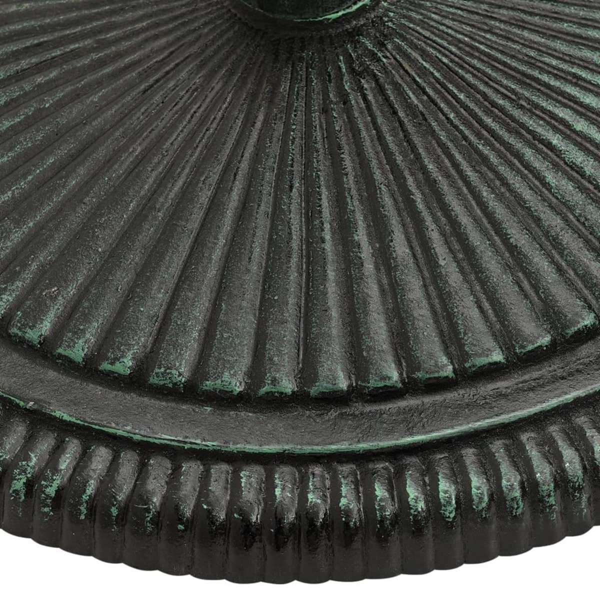 VIDAXL Socle de parasol Vert 45x45x30 cm Fonte