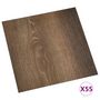 Voir la diapositive 2 : VIDAXL Dalles de plancher autoadhesives 55 pcs PVC 5,11 m^2 marron