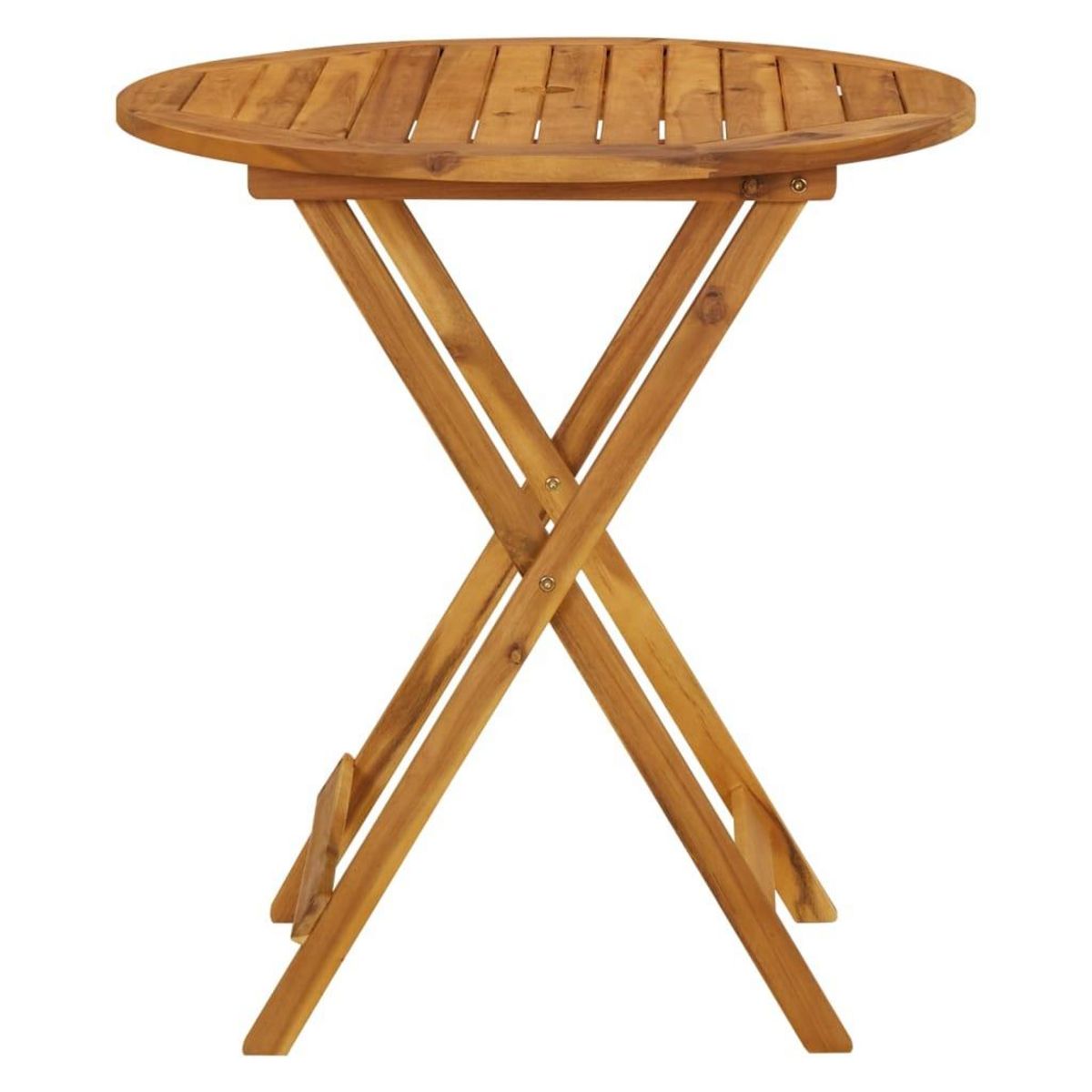 VIDAXL Table pliable de jardin 70 cm Bois d'acacia solide