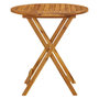 Voir la diapositive 3 : VIDAXL Table pliable de jardin 70 cm Bois d'acacia solide