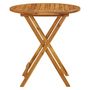 Voir la diapositive 3 : VIDAXL Table pliable de jardin 70 cm Bois d'acacia solide