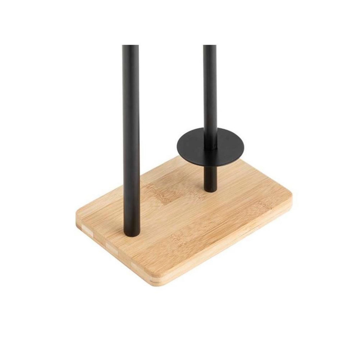 Douceur d'Intérieur Dérouleur papier WC noir avec réserve et porte téléphone