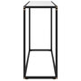 Voir la diapositive 3 : VIDAXL Table console Blanc 100x35x75 cm Verre trempe