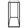 Voir la diapositive 3 : VIDAXL Table console Blanc 100x35x75 cm Verre trempe