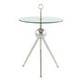 Voir la diapositive 1 : Paris Prix Table d'Appoint Design  Rodriga  53cm Argent