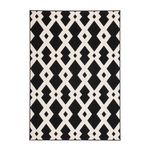 Paris Prix Tapis Ethnique à Poils Courts  Now I  Noir. Coloris disponibles : Noir