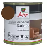  Peinture acrylique satinée chocolat  0,5l  0,5 L 0,5 L