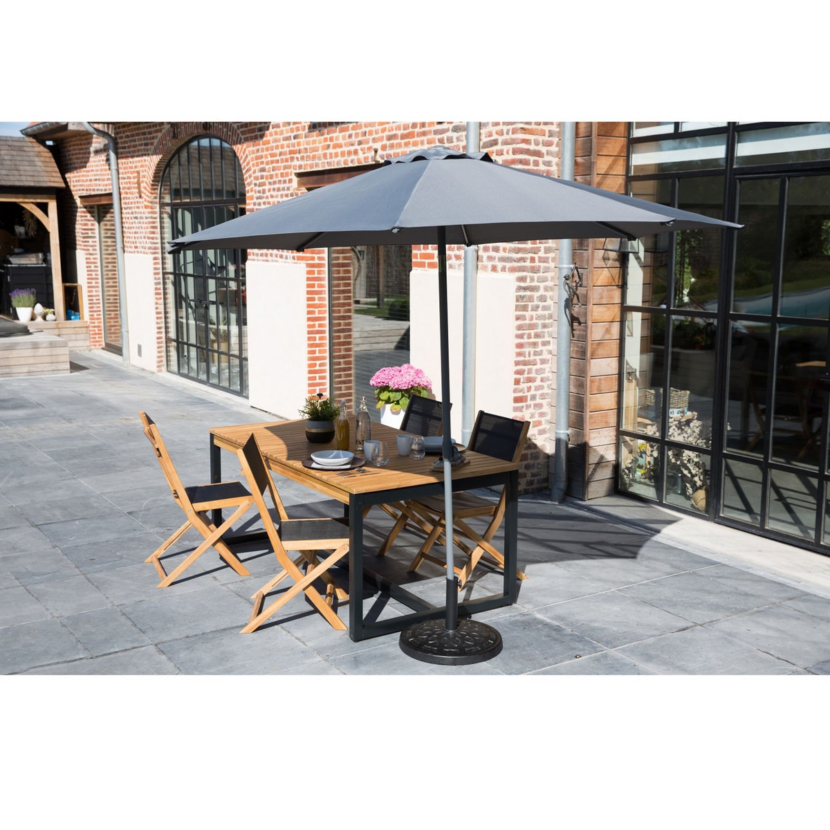 GARDENSTAR Salon de jardin 4 personnes SAHARA