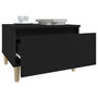 Voir la diapositive 5 : VIDAXL Table d'appoint Noir 50x46x35 cm Bois d'ingenierie