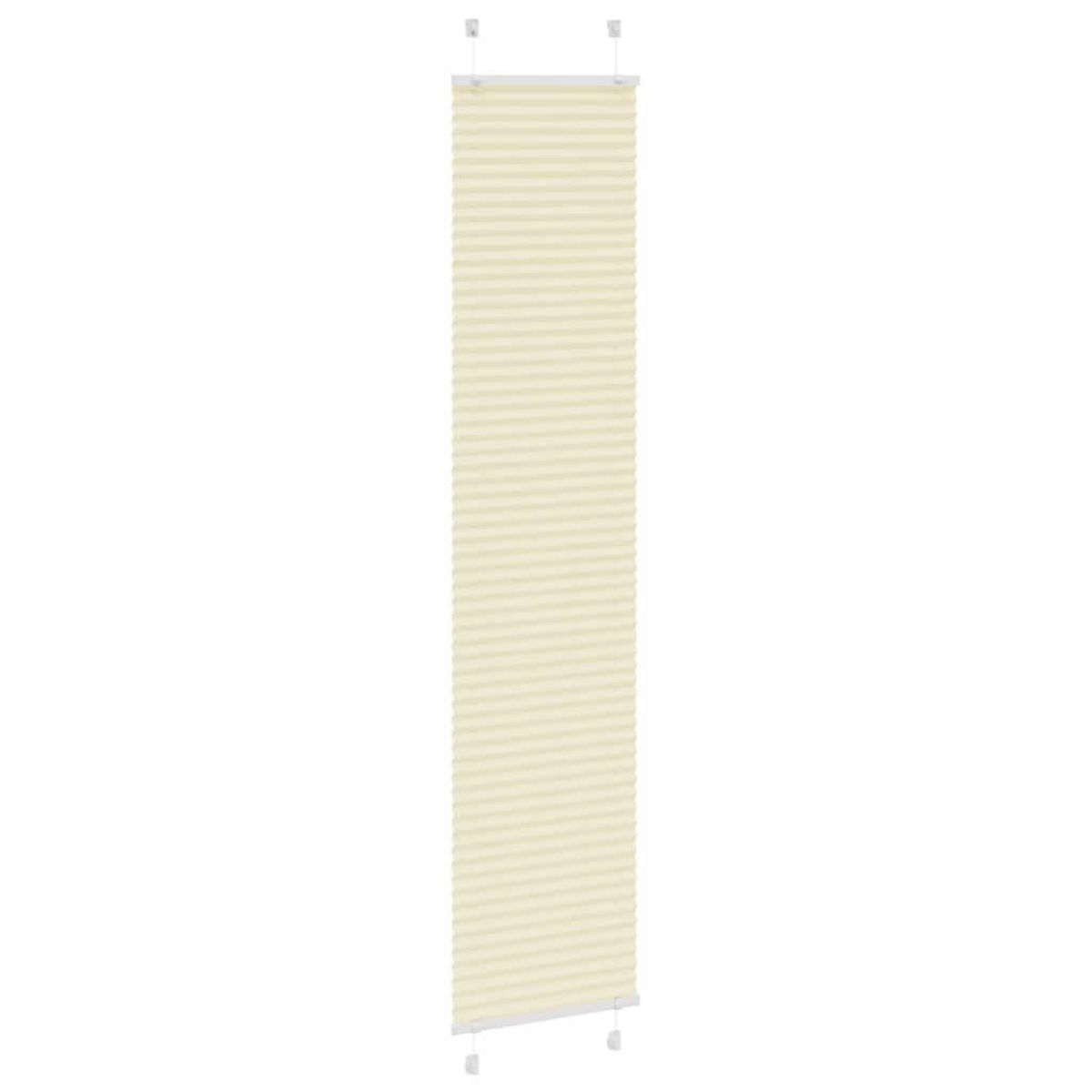 VIDAXL Store plisse creme 50x200 cm largeur du tissu 49,4 cm polyester