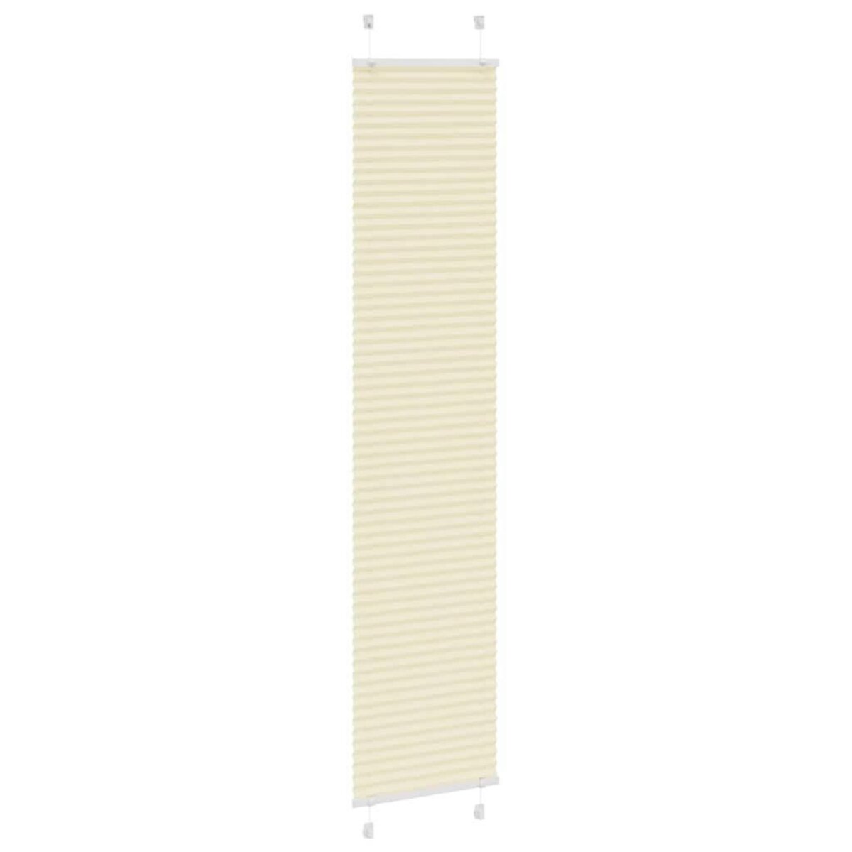 VIDAXL Store plisse creme 50x200 cm largeur du tissu 49,4 cm polyester
