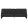 Voir la diapositive 5 : VIDAXL Canape-lit avec porte-gobelets noir velours