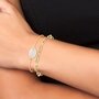  Lot de 2 bracelets SC Bohème en Laiton Finement doré orné d'un quartz rose