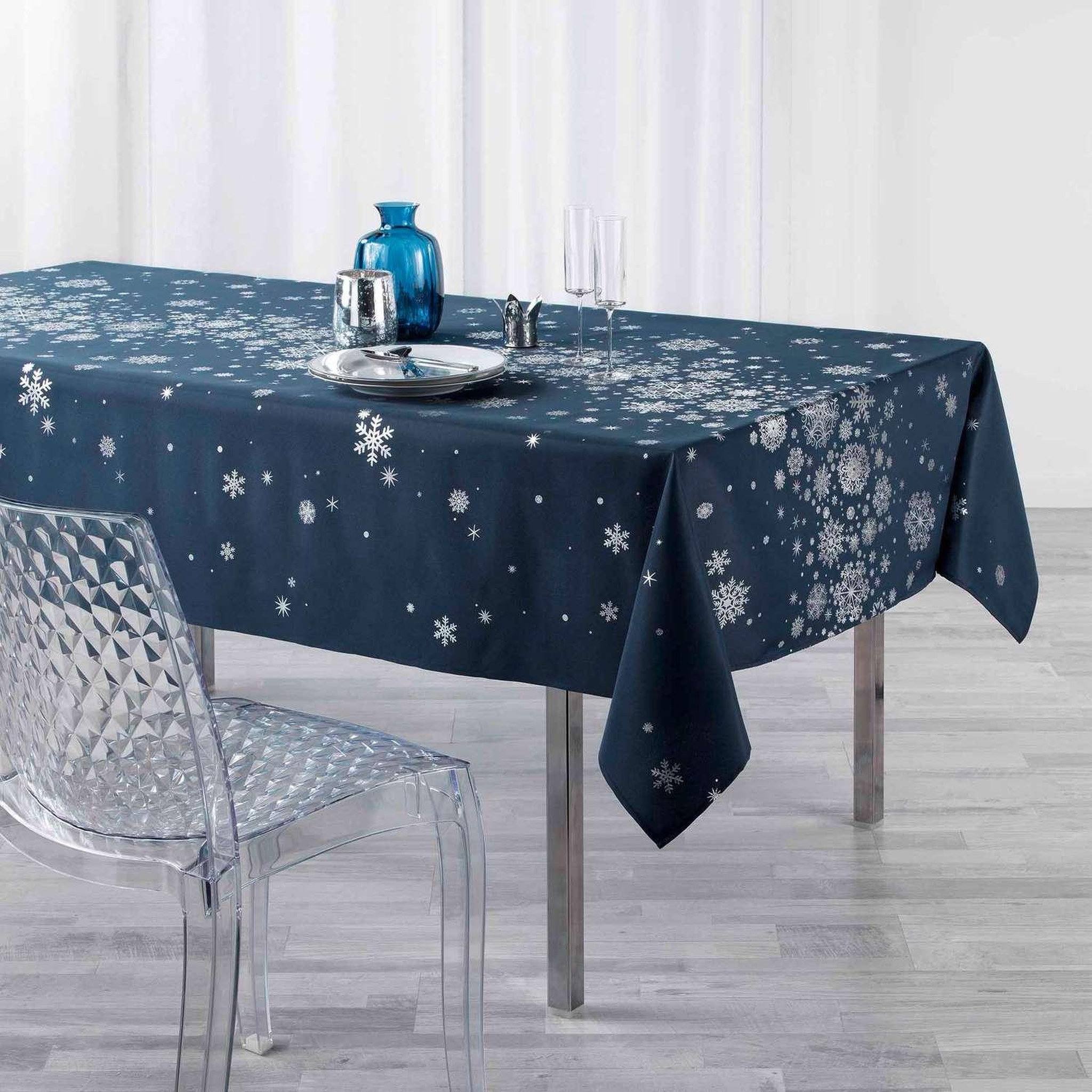 Voir la diapositive 2 : Douceur d'Intérieur Nappe rectangulaire antitache et infroissable