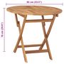 Voir la diapositive 6 : VIDAXL Table pliable de jardin 85x76 cm Bois de teck solide