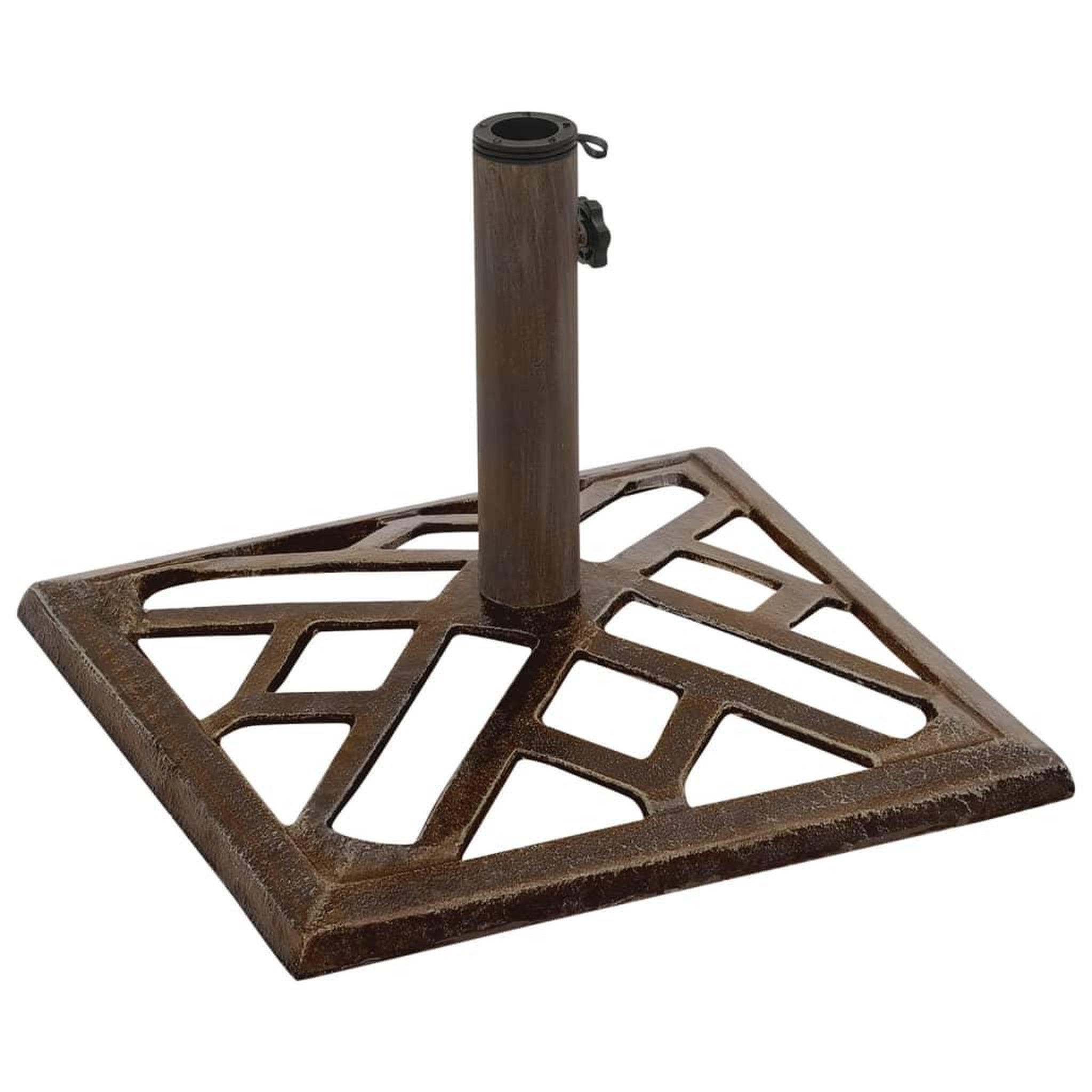 Voir la diapositive 3 : VIDAXL Socle de parasol Bronze 44x44x31 cm Fonte