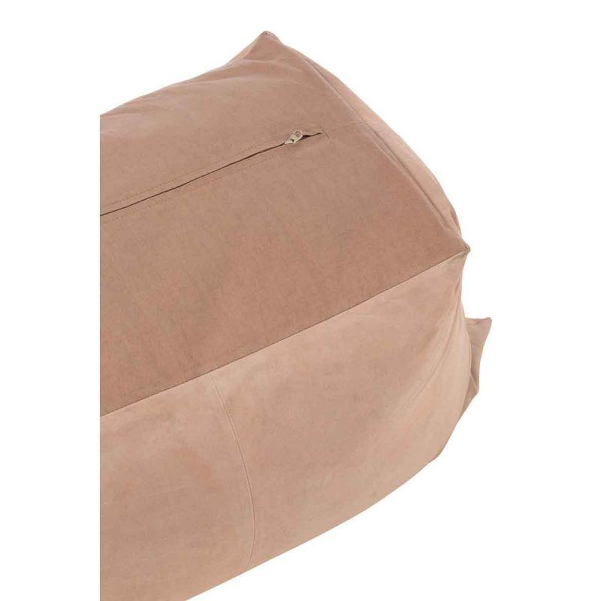 Voir la diapositive 2 : Paris Prix Pouf en Cuir Design  Mélissa  45cm Rose