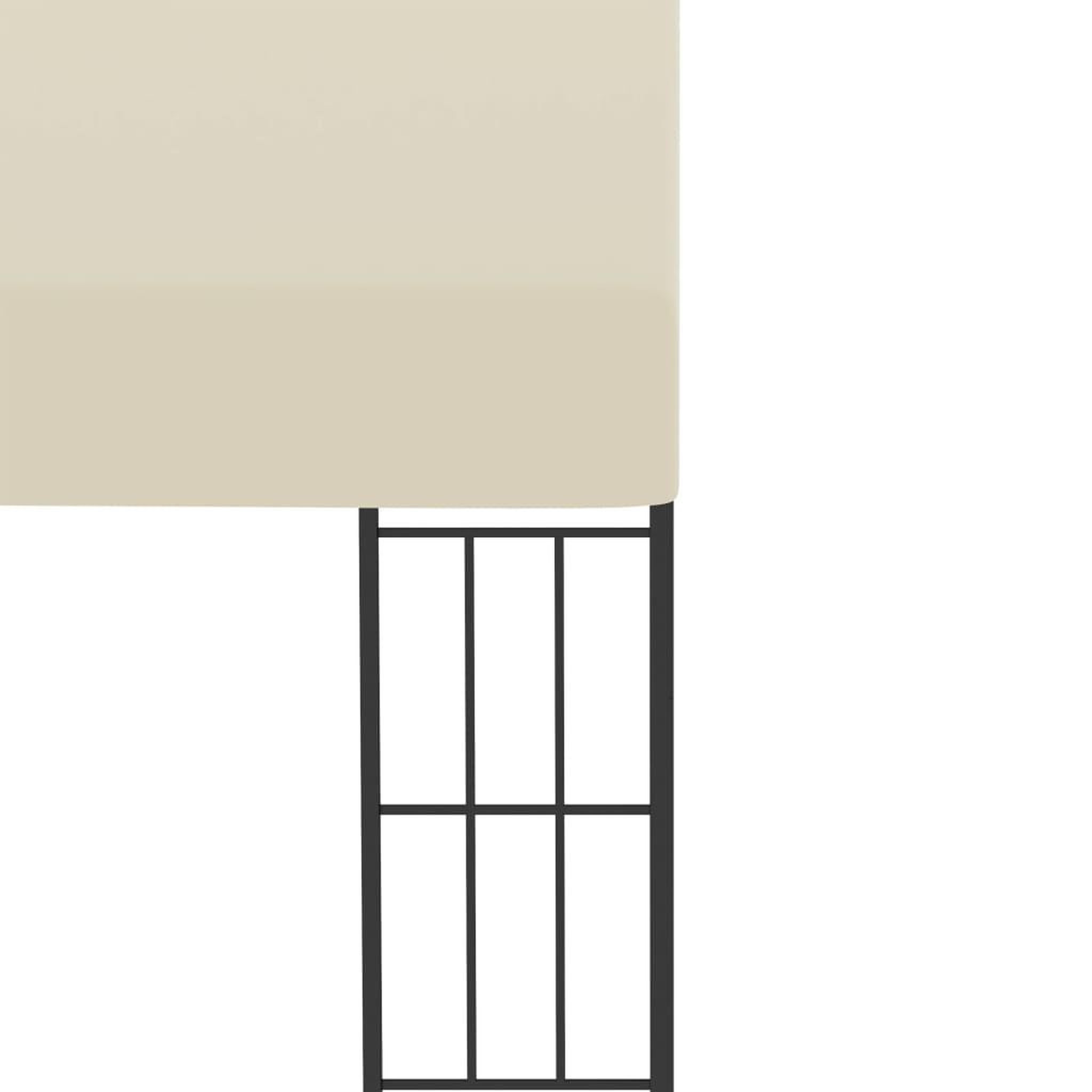 Voir la diapositive 5 : VIDAXL Belvedere mural 3x4 m Creme Tissu