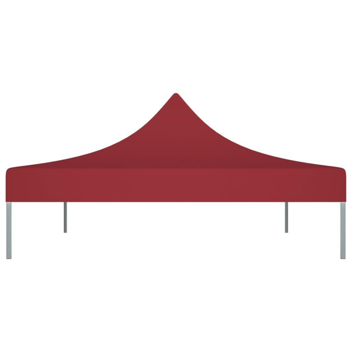 VIDAXL Toit de tente de reception 4,5x3 m Bordeaux 270 g/m^2