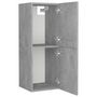 Voir la diapositive 4 : VIDAXL Armoire de salle de bain Gris beton 30x30x80 cm Bois ingenierie