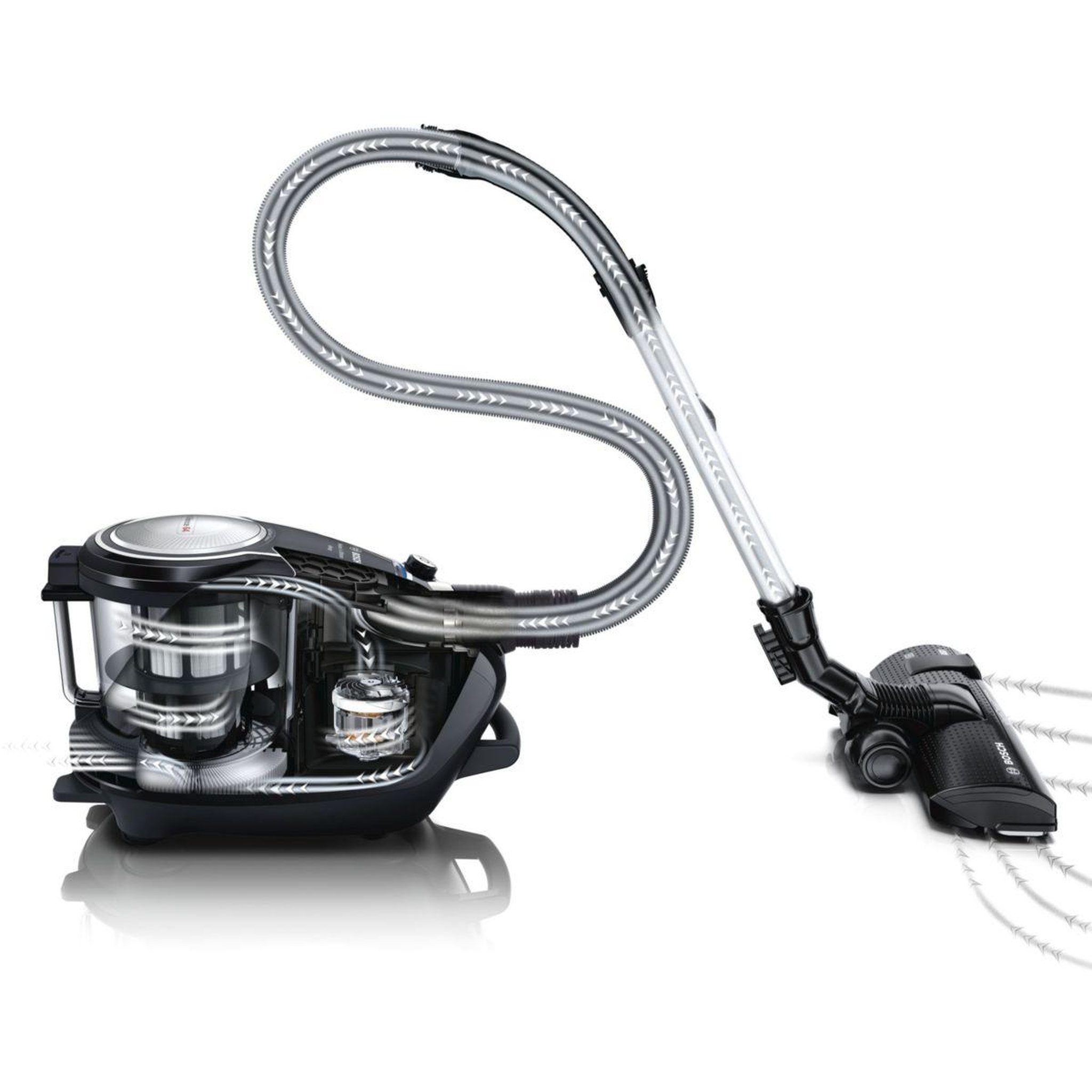 Voir la diapositive 2 : BOSCH Aspirateur sans sac bgs7sil64 serie 8