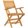 Voir la diapositive 3 : VIDAXL Chaises de jardin pliantes lot de 4 55x62x90cm bois massif teck