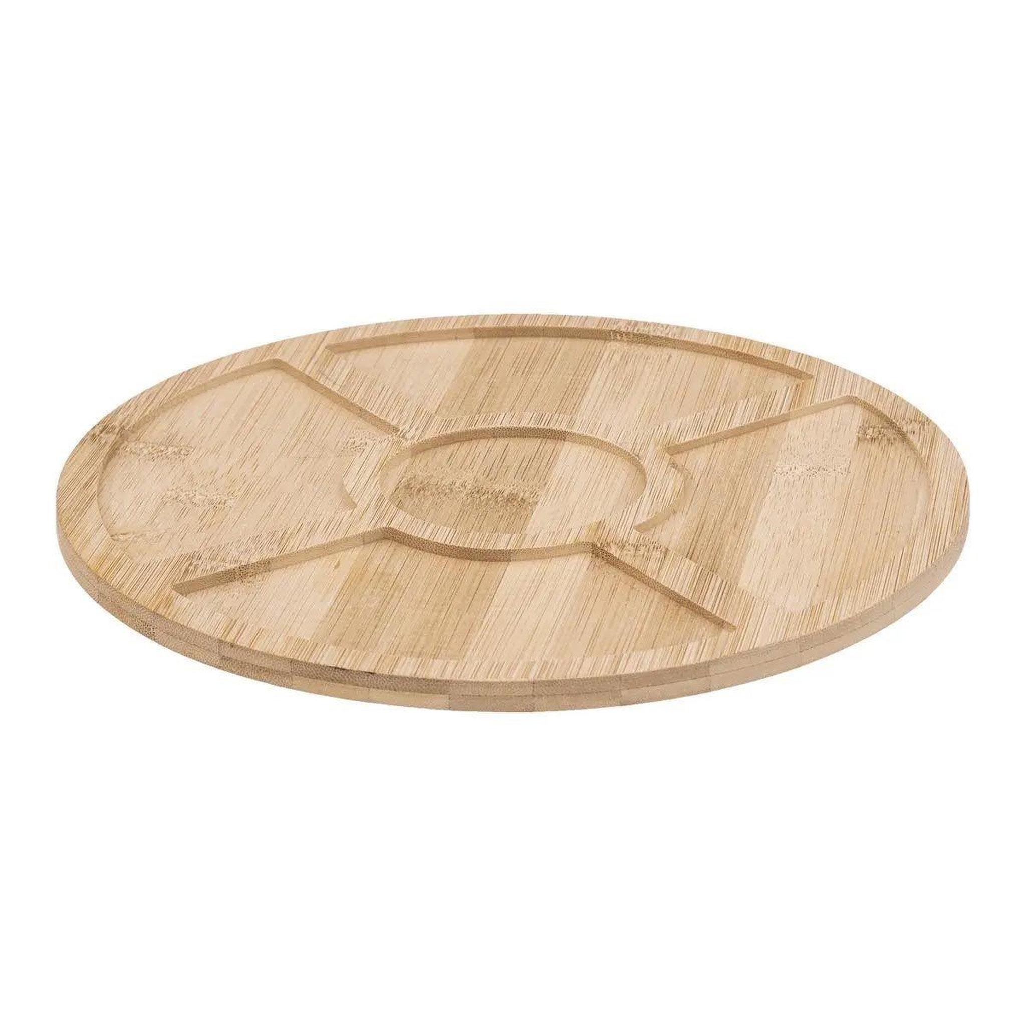 Voir la diapositive 2 : SECRET DE GOURMET Set apéritif 6 pièces  bambou  27cm blanc