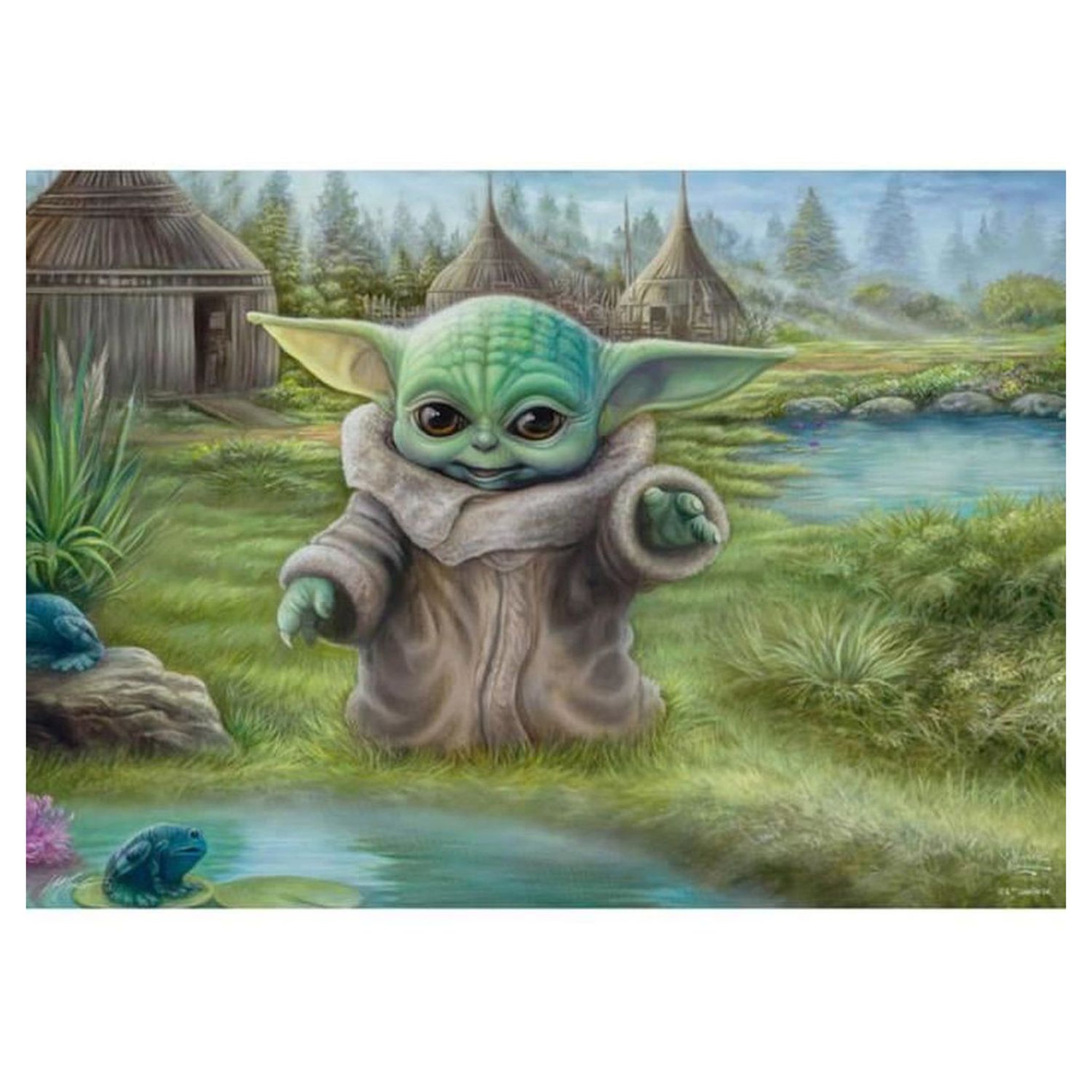 Voir la diapositive 2 : Schmidt Puzzle 1000 pièces - Star Wars The Mandalorian Childs Play