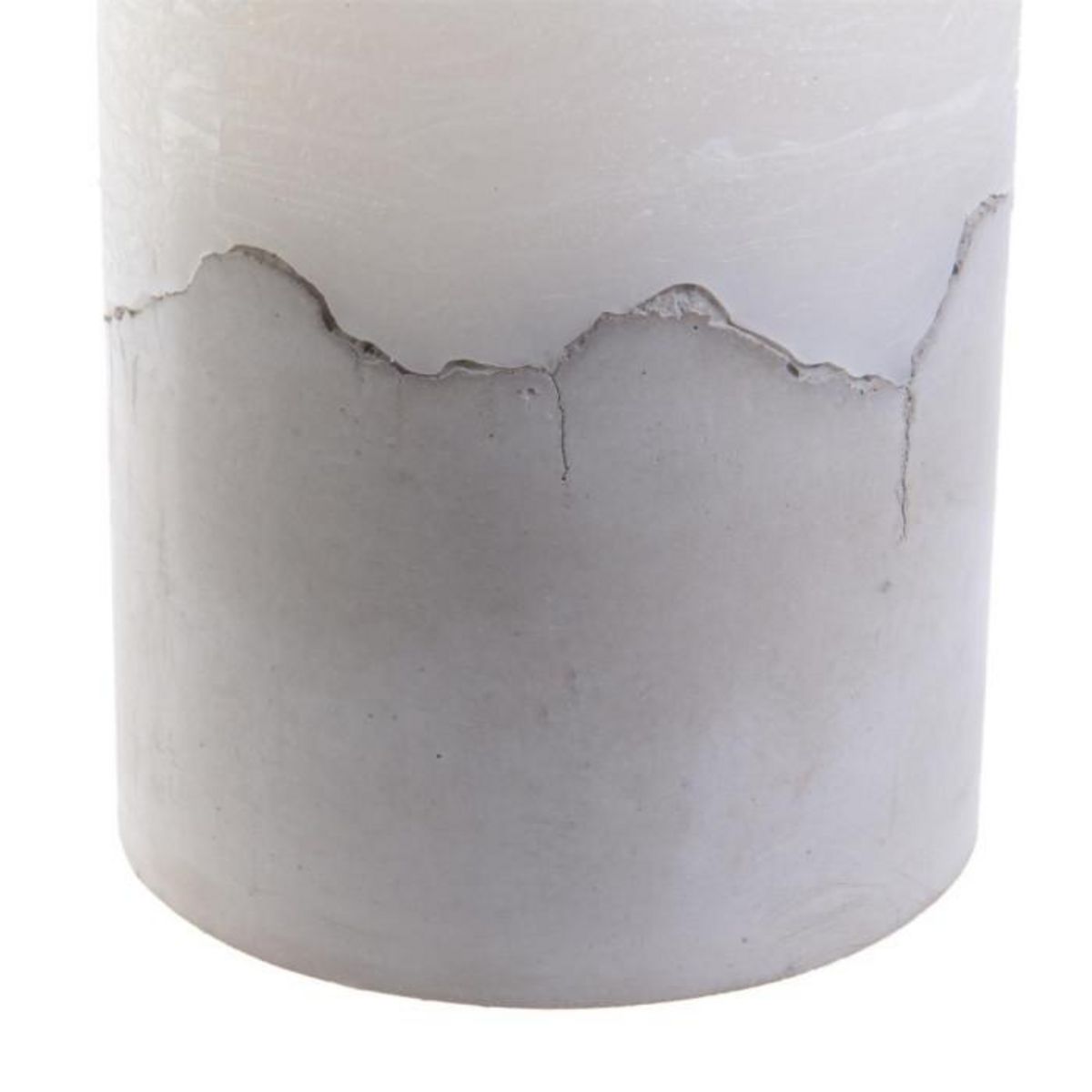 Paris Prix Bougie Ronde Led  Base Ciment  10cm Blanc