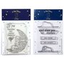  6 Tampons transparents Le Petit Prince lune et Boa