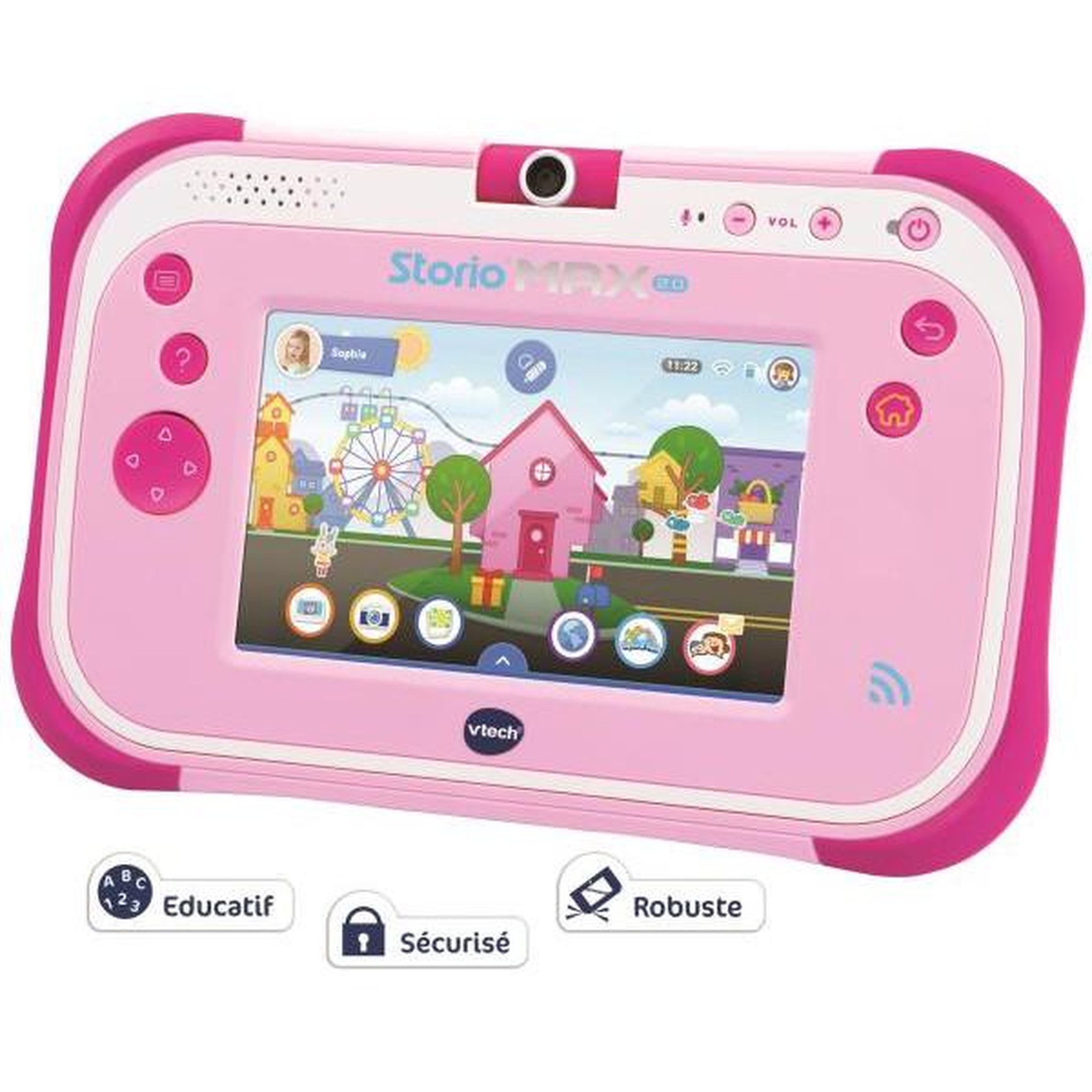 Voir la diapositive 4 : VTECH VTECH - Console Storio Max 2.0 5 Rose - Tablette Éducative Enfant