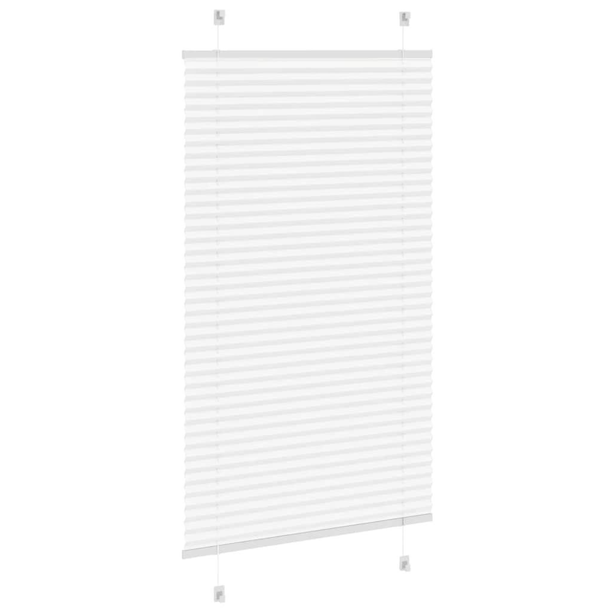Voir la diapositive 4 : VIDAXL Store plisse blanc 75x150 cm largeur du tissu 74,4 cm polyester
