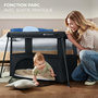 Voir la diapositive 4 : KINDERKRAFT Lit de camping pliant bébé 3 en 1 avec fonction évolutive