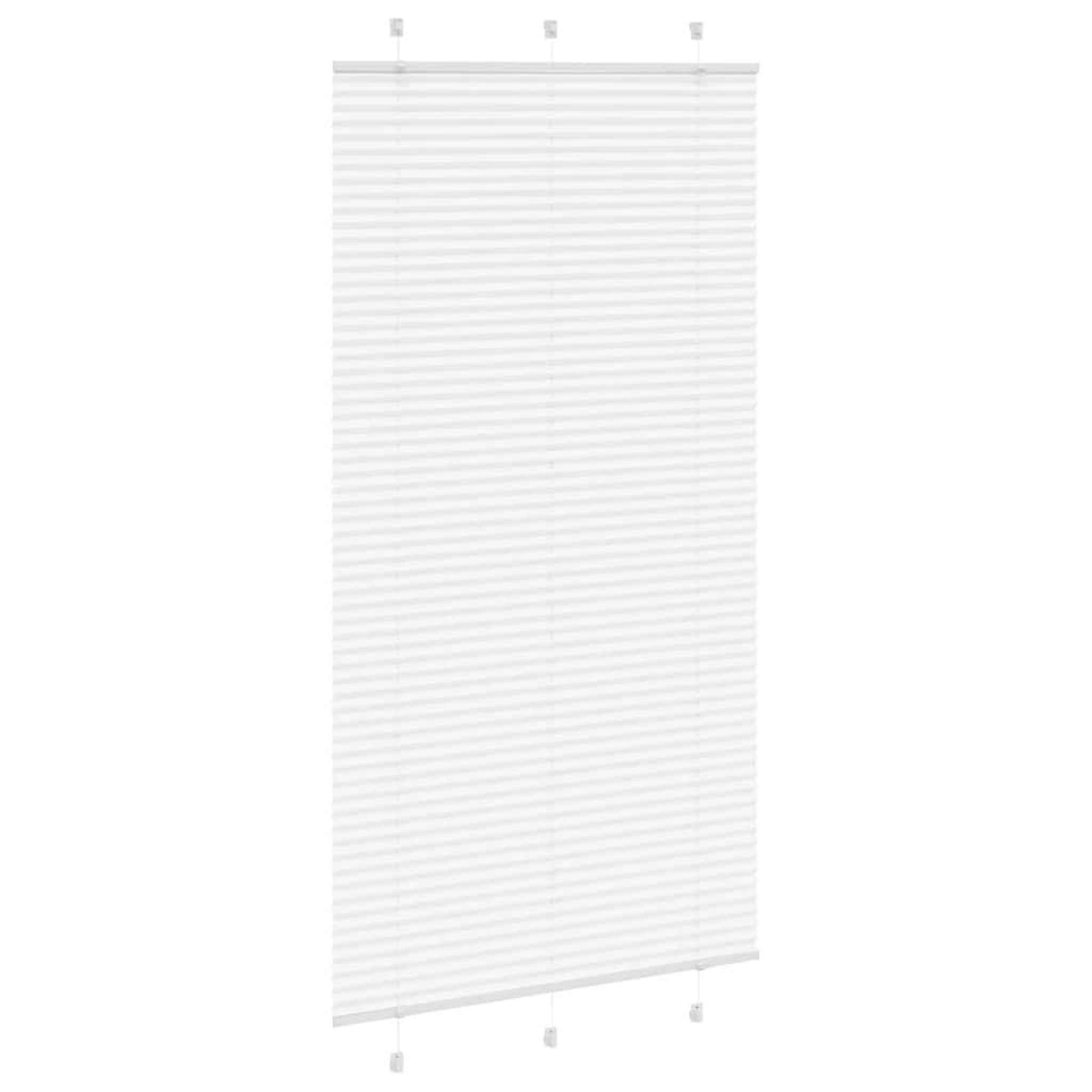 Voir la diapositive 3 : VIDAXL Store plisse blanc 110x200cm largeur du tissu 109,4cm polyester